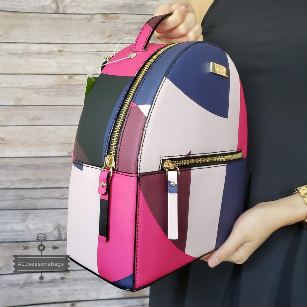 NWT kate spade Sammi Laurel way geo backpack bag - Picture 3 of 7